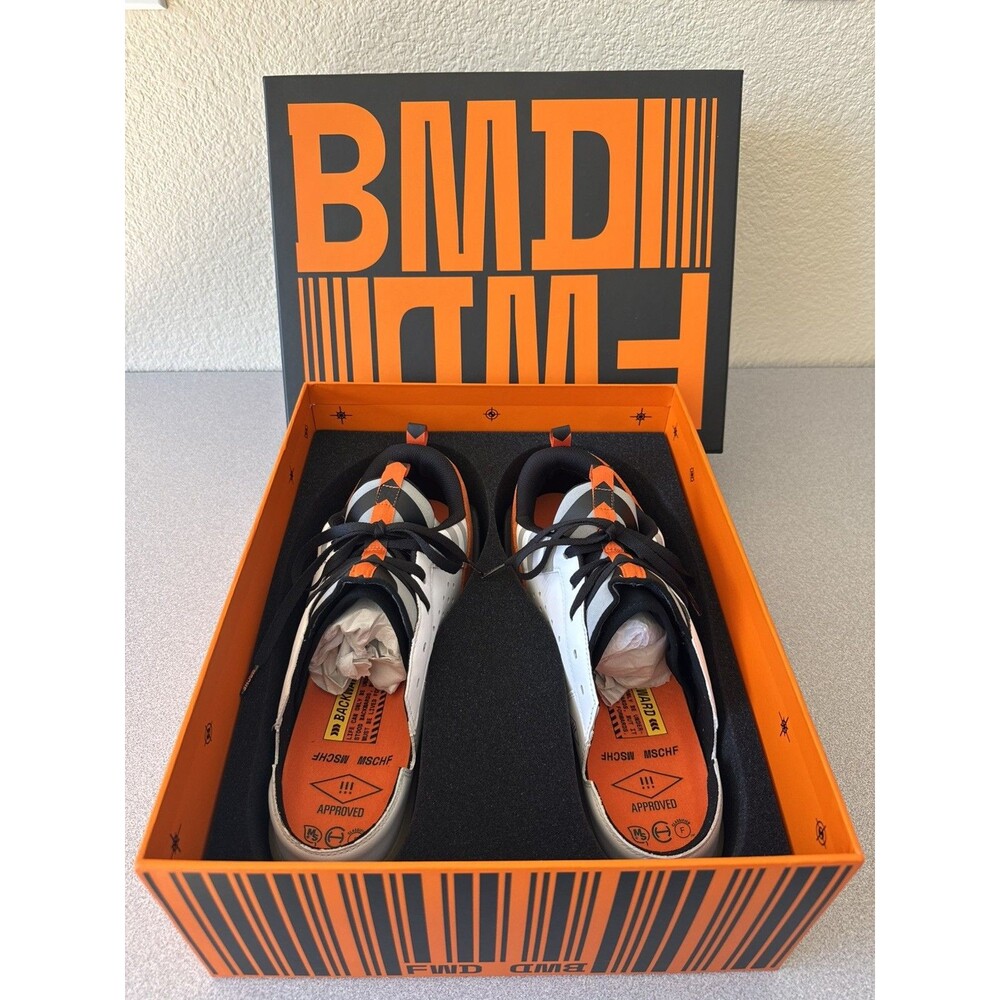 MSCHF BWD Backward Shoes MSCHF-004 White Orange Black Men’s Size 13 New In Box